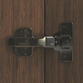 Hettich Onsys Magma Black Hinge - Opening angle 105������ (Silent) with 4 Hole Mounting Plate