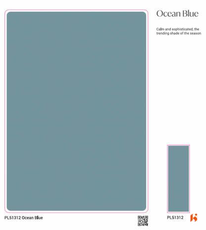 Merino Acrolam - PL 51312 - Ocean Blue (Acrylic Laminate)