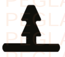 Peglar Inlay Profile T Patti 8mm - 8 FT