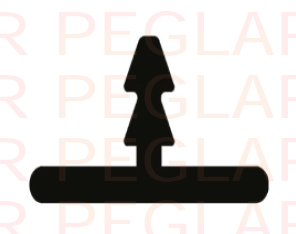 Peglar Inlay Profile T Patti 12mm - 8 FT