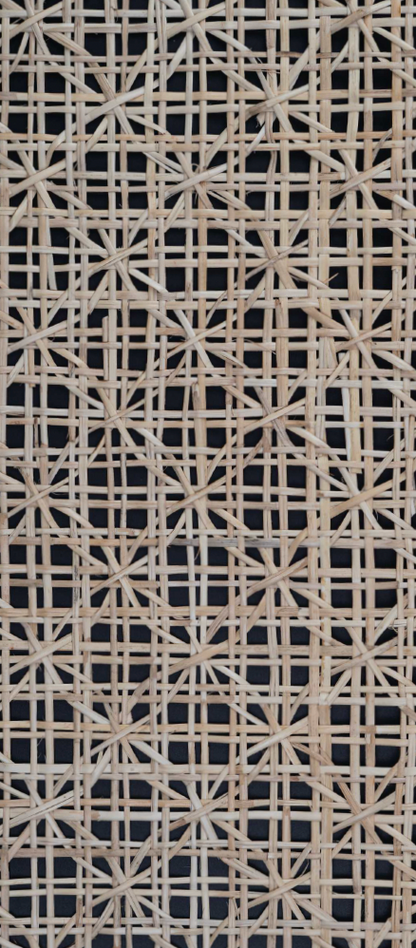 Rattanex Cane Webbing - Flower Natural Dark