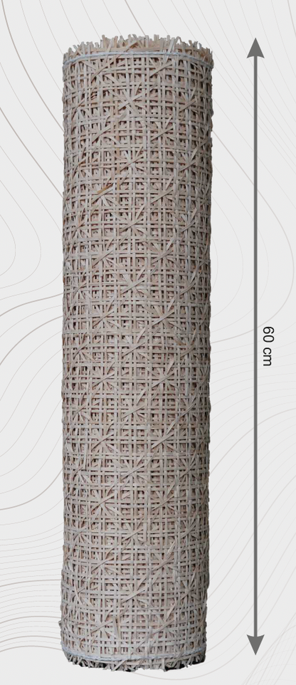 Rattanex Cane Webbing - Flower Natural Dark
