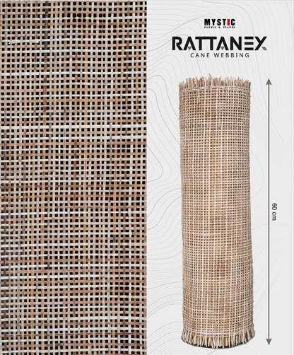 Rattanex Cane Webbing - Square Natural Mix