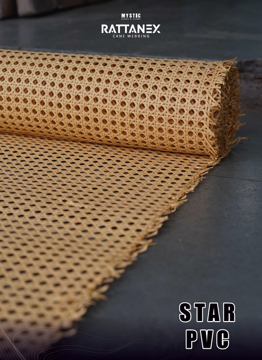 Rattanex Cane Webbing - Star PVC
