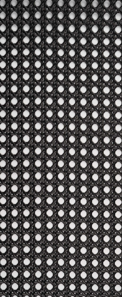 Rattanex Cane Webbing - Star PVC Black