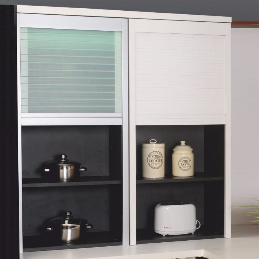 Ebco Roll Top Pro - Vertical (with Overlay Rails & Cover Profile)