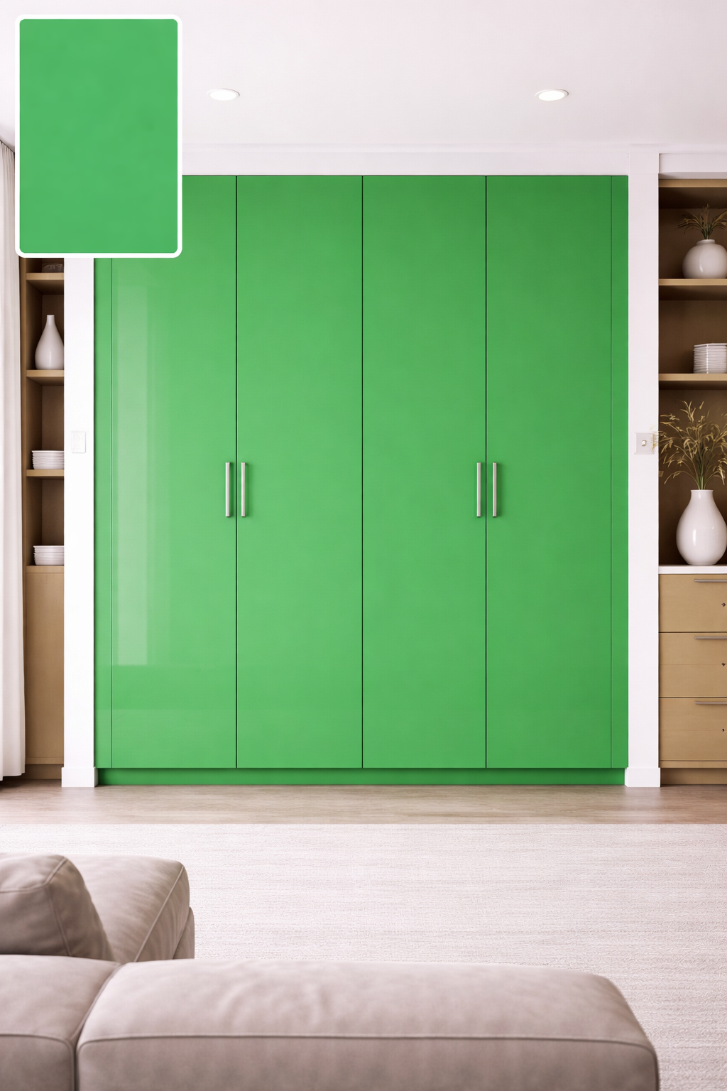 Saket 0.8mm Laminates - 707 - Bright Green