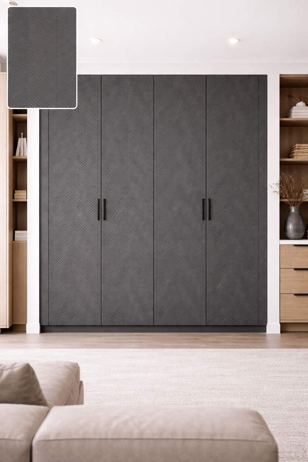 Saket 0.8mm Laminates - 718 - Dark Grey