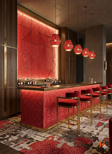 Saket 0.8mm Laminates - 753 - Red Sparkle