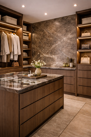 Saket 0.8mm Laminates - 813 - Brown Marmor
