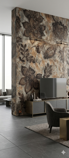 Saket 0.8mm Laminates - 834 - Flower Art Dark