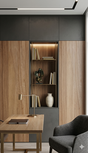 Saket 0.8mm Laminates - 835 - Mystique Walnut 2