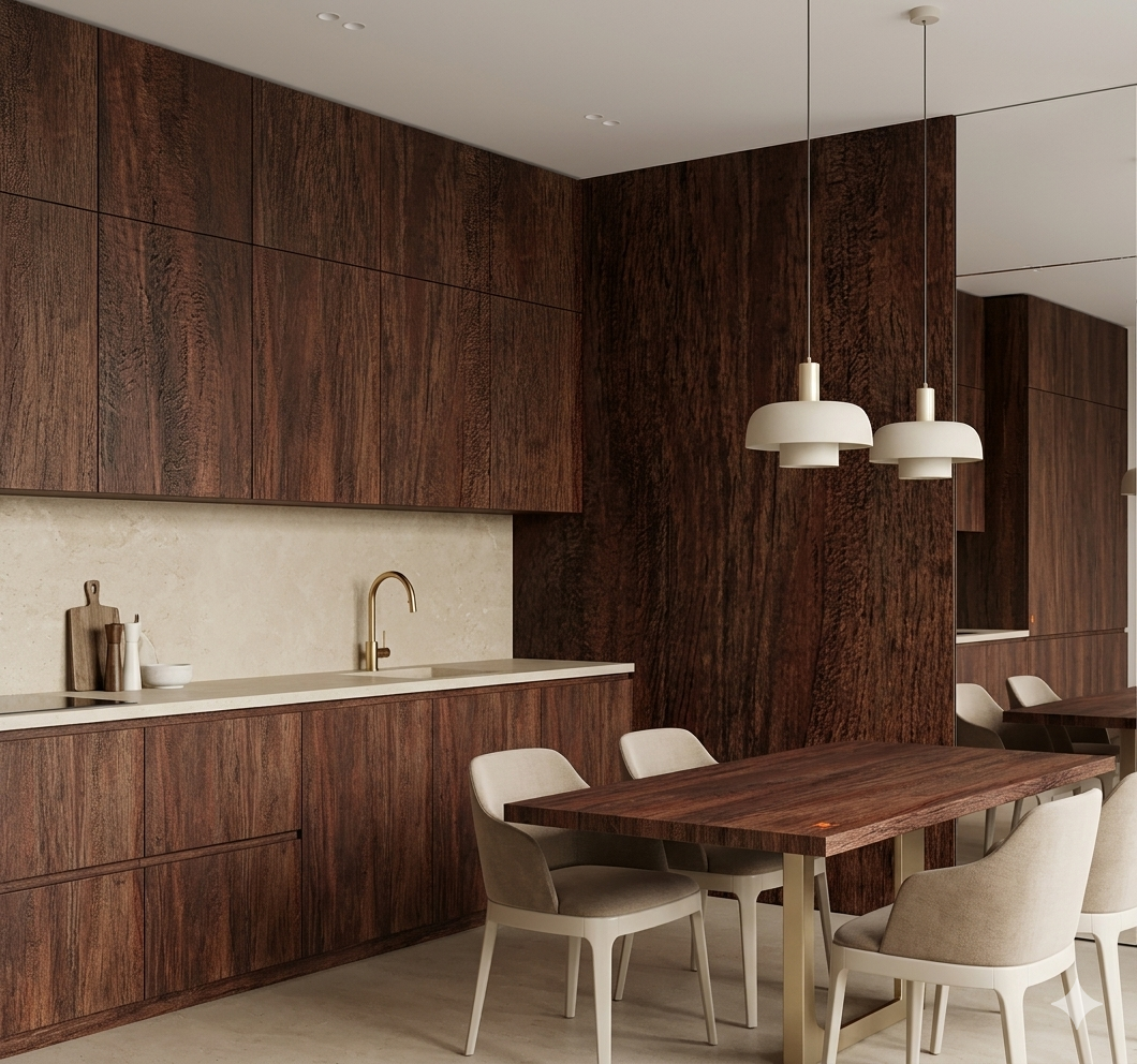 Saket 0.8mm Laminates - 841 - Dyed Oak Dark