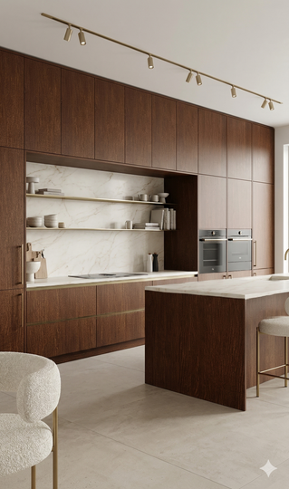 Saket 0.8mm Laminates - 869 - Cottage Oak Dark