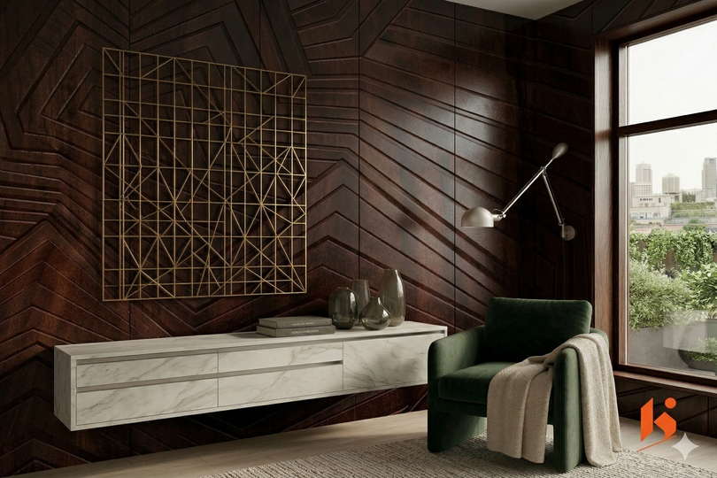 Saket 0.8mm Laminates - 883 - Imbuia Natural