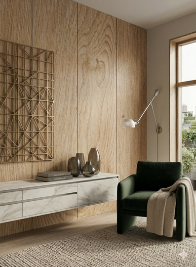 Saket 0.8mm Laminates - 885 - African Oak 1