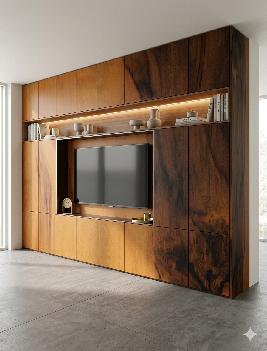 Saket 0.8mm Laminates - 904 - Java Teak Dark