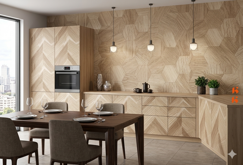 Saket 0.8mm Laminates - 911 - Fish Bone Light