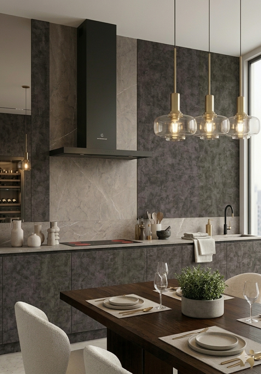 Saket 0.8mm Laminates - 916 - Marbella Costa Dark