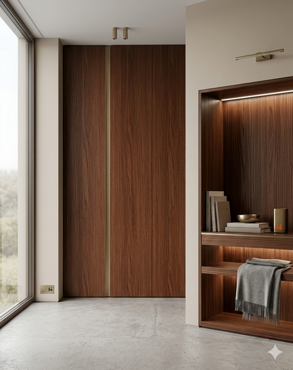 Saket 0.8mm Laminates - 921 - Almeria Oak Dark