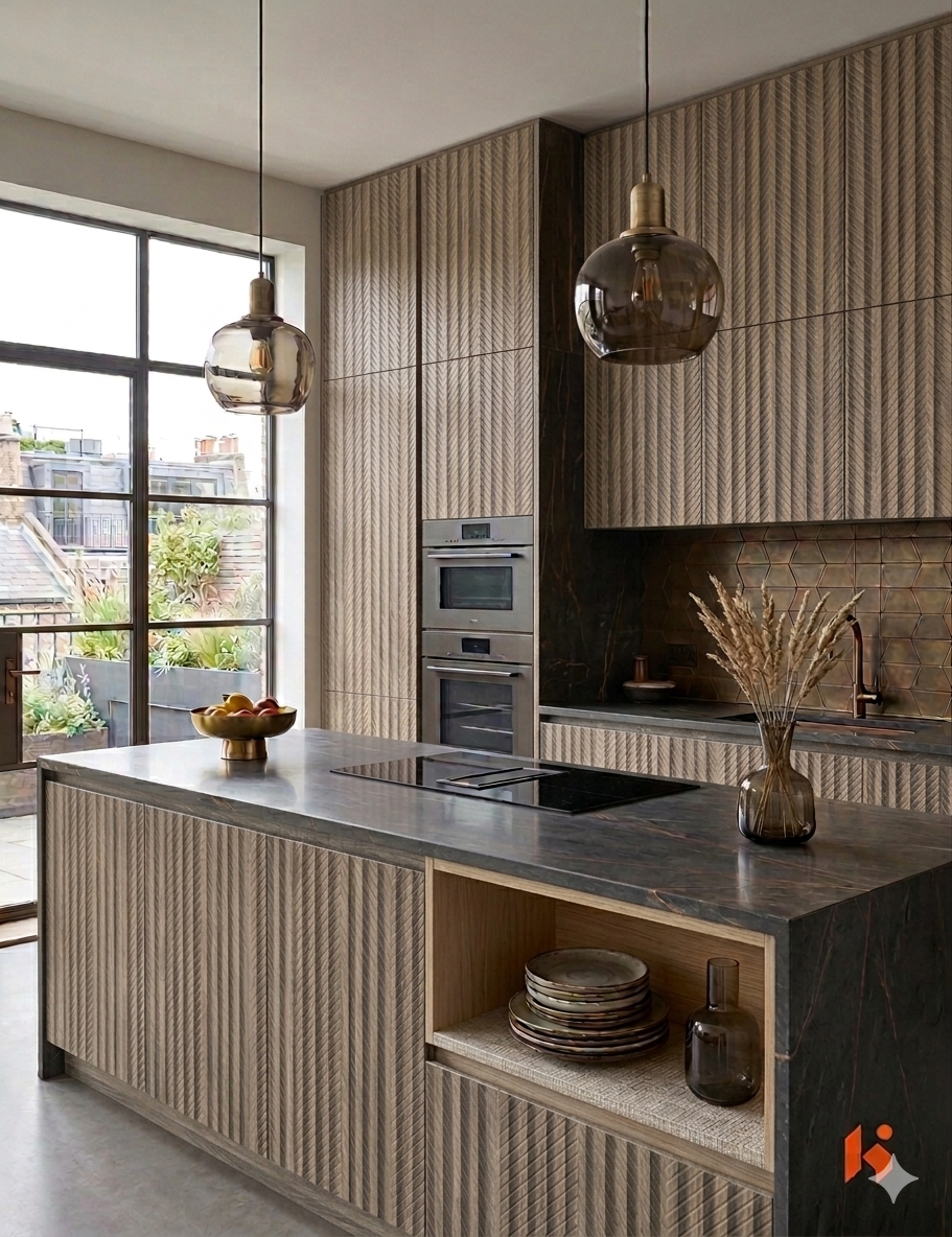 Saket 0.8mm Laminates - 928 - Wood Stripe Grey