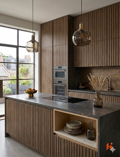Saket 0.8mm Laminates - 929 - Wood Stripe Brown