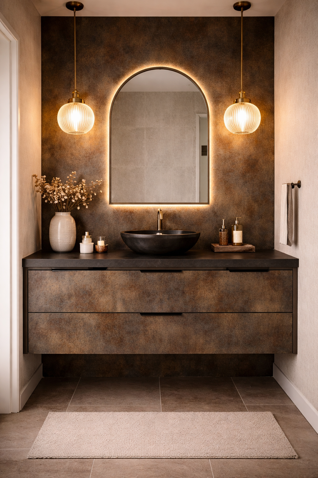 Saket Laminate - 505 - Rustic Copper - 1mm 8ft x 4ft
