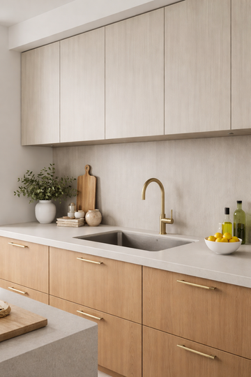 Saket Laminate - 511 - Pearlwood Natural - 1mm 8ft x 4ft