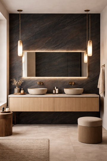 Saket Laminate - 530 - Graphite Fog - 1mm 8ft x 4ft