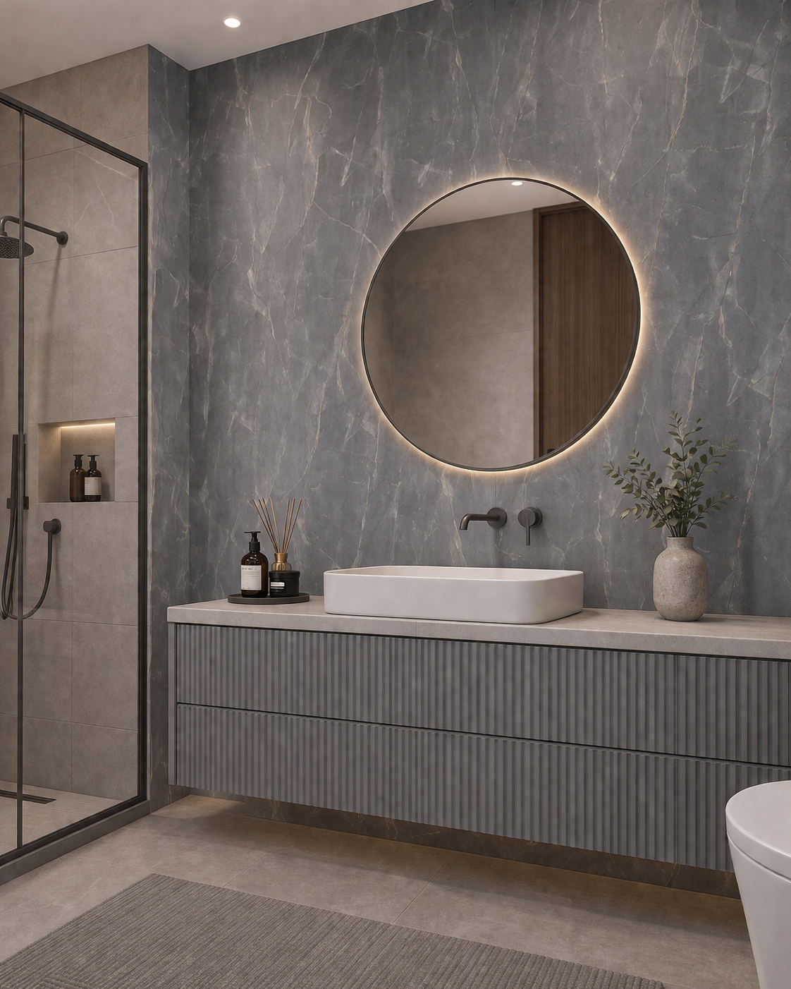 Saket Laminate - 572 - Grigio Bulgari - 1mm 8ft x 4ft