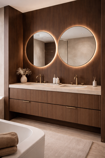 Saket Laminate - 577 - Gran Sasso Oak Dark - 1mm 8ft x 4ft
