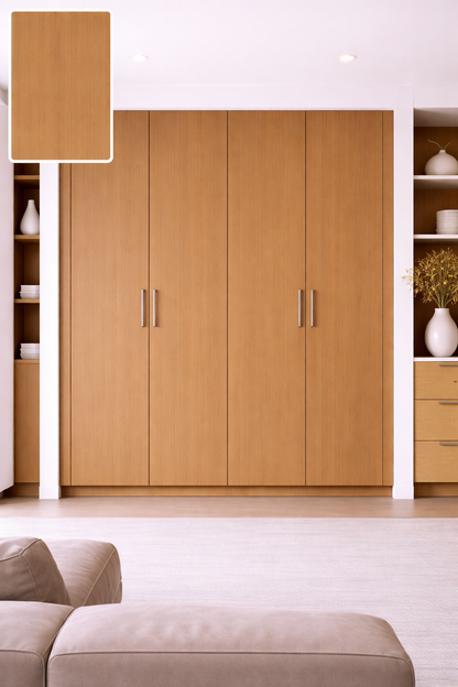 Saket Laminate - 578 - Natural Teak - 1mm 8ft x 4ft