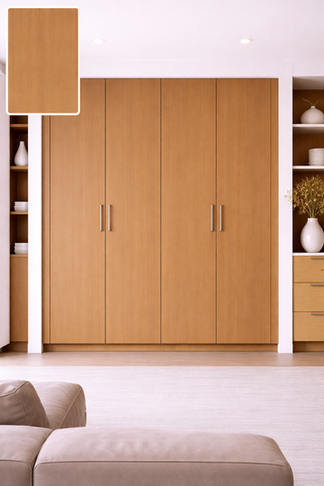 Saket Laminate - 578 - Natural Teak - 1mm 8ft x 4ft