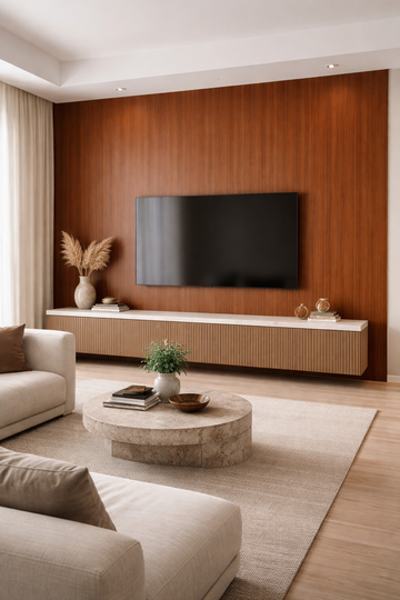Saket Laminate - 579 - Natural Teak - 1mm 8ft x 4ft