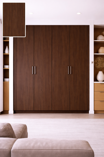 Saket Laminate - 587 - Lavito Walnut Dark - 1mm 8ft x 4ft