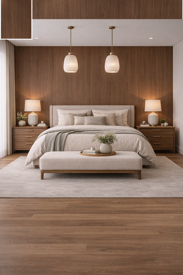 Saket Laminate - 595 - Aspen Oak Dark - 1mm 8ft x 4ft