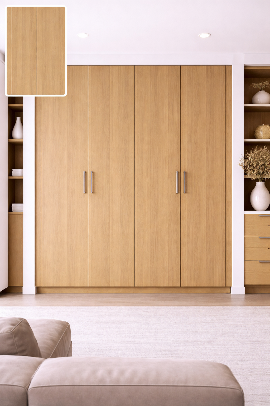 Saket Laminate - 604 - Olmo Walnut Light - 1mm 8ft x 4ft