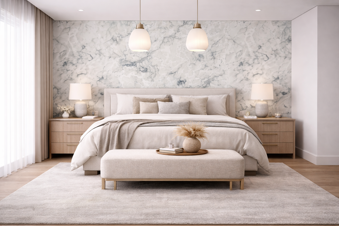 Saket Laminate - 610 - Tropical Marble - 1mm 8ft x 4ft