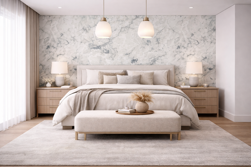 Saket Laminate - 610 - Tropical Marble - 1mm 8ft x 4ft
