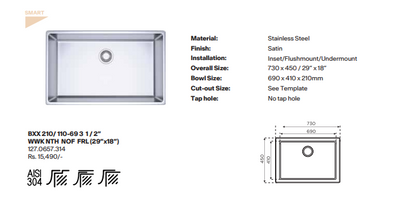 Franke Box Classic SS - BXX 210
