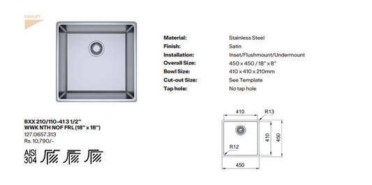 Franke Box Classic SS - BXX 210
