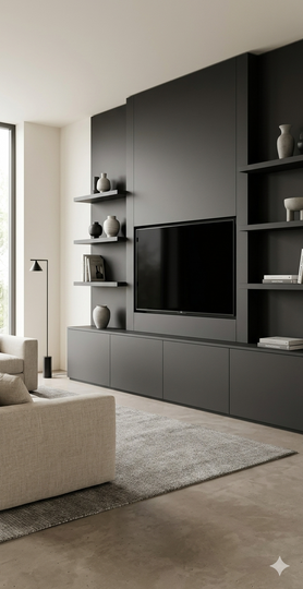 Saket Laminate - 416 - Dark Grey - 1mm 8ft x 4ft