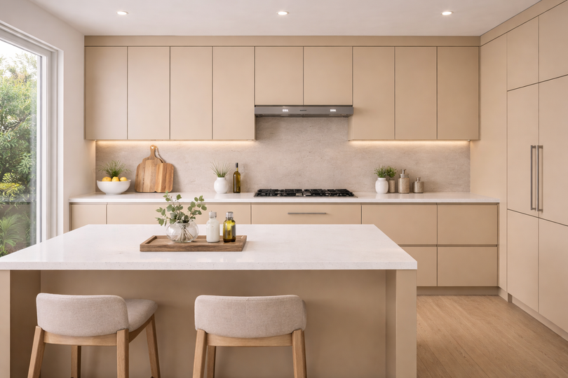 Saket Laminate - 424 - Doeskin - 1mm 8ft x 4ft