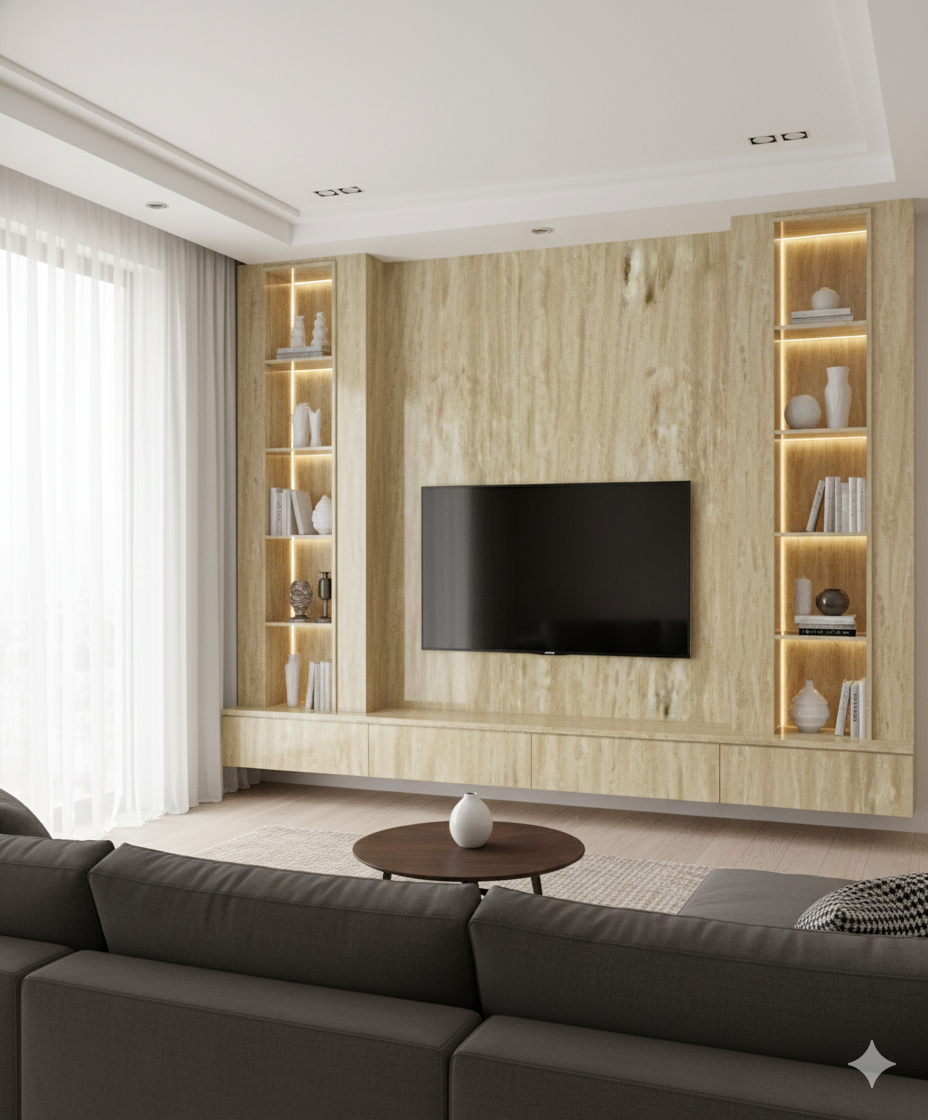 Khidki Trendsetter 1mm Laminates - 30030 - Travertine Classic