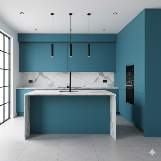 Khidki Trendsetter 1mm Laminates - 22016 - Lagoon Blue