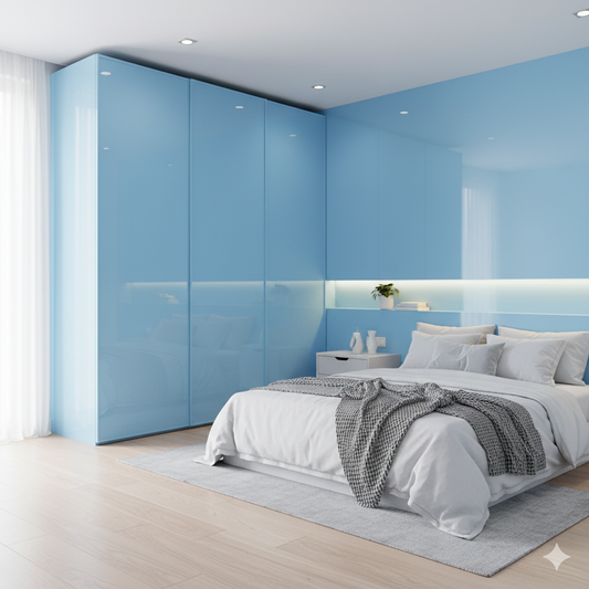 Khidki Trendsetter 1mm Laminates - 10011 - Celeste Blue