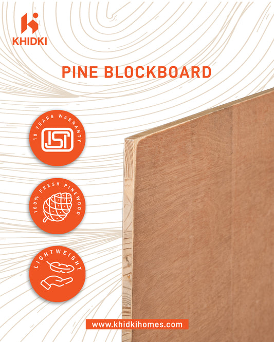 KHIDKI Gold - Fresh Pine Block Board