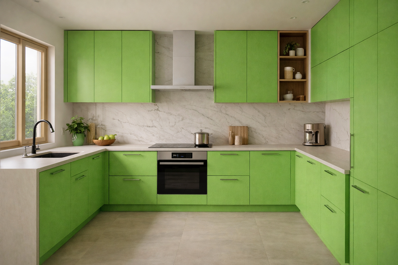 Saket Laminate - 422 - Green - 1mm 8ft x 4ft