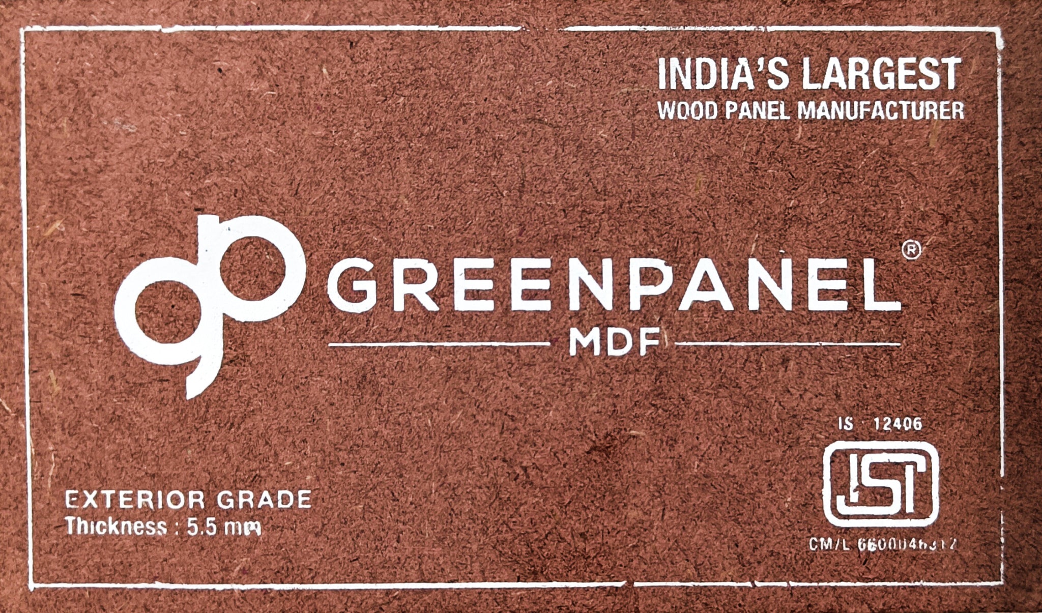 GreenPanel MDF Exterior Grade (Red Color) - 8ft x 4ft