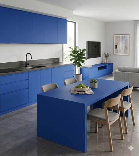 Saket Laminate - 428 - Indigo Blue - 1mm 8ft x 4ft